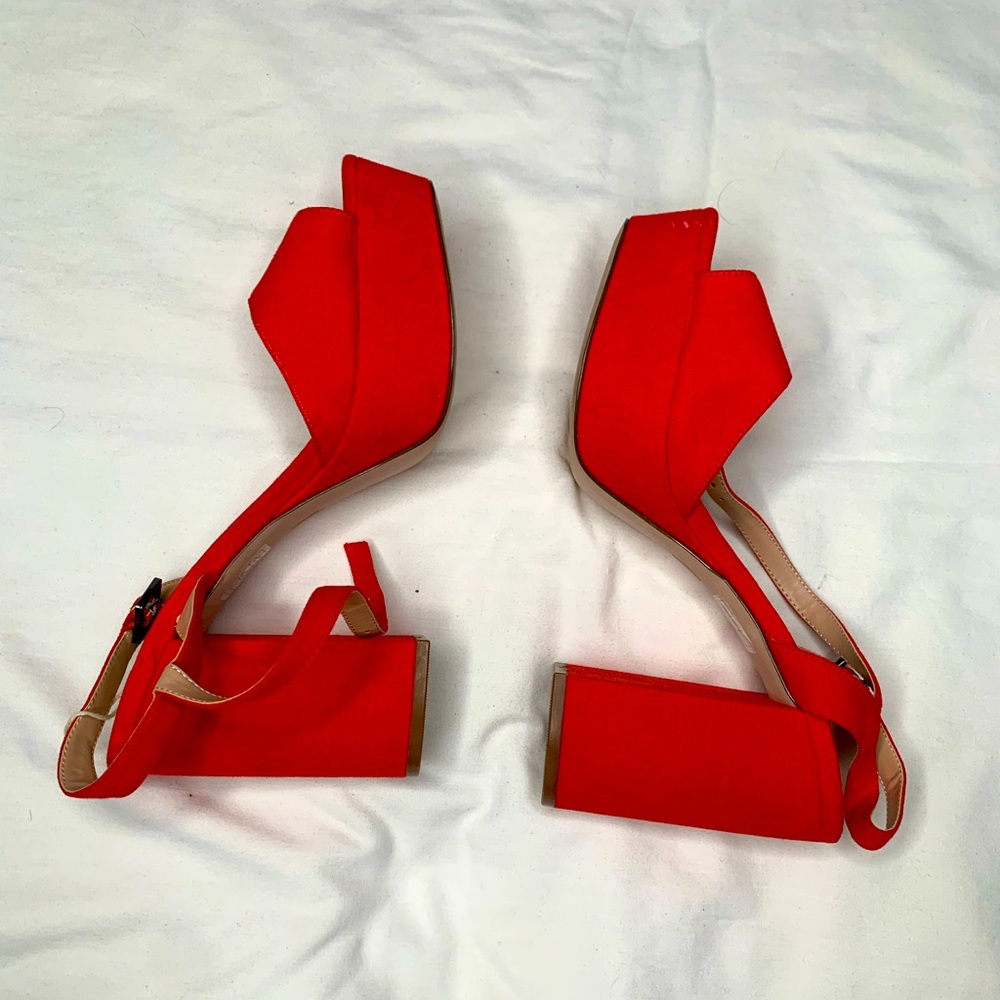 Armani Exchange sandals red size 8